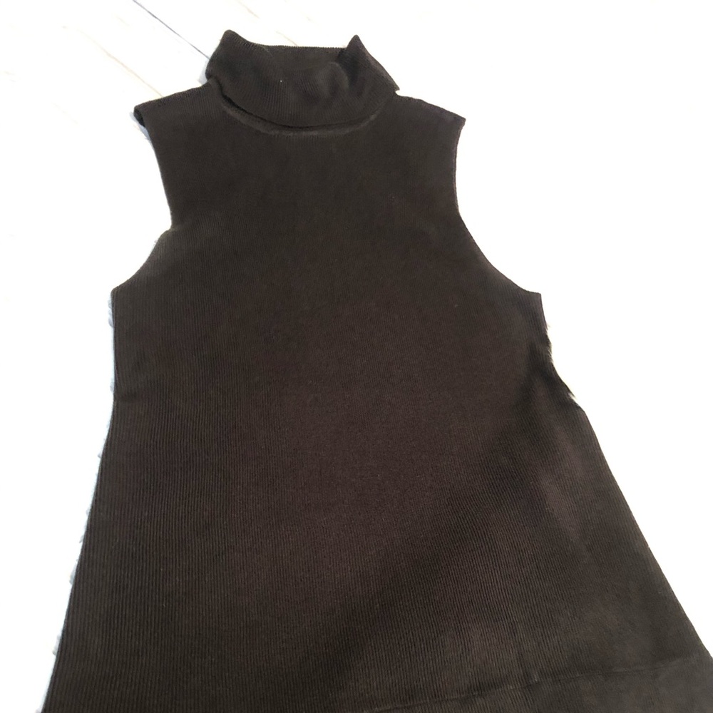 APT 9 black sleeveless turtleneck